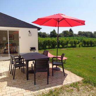 Gite 2-5 personnes : la terrasse