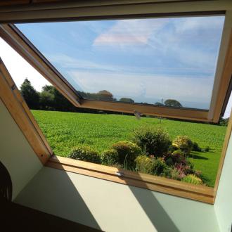 Grand gite 2-10 personnes : vue sur la campagne